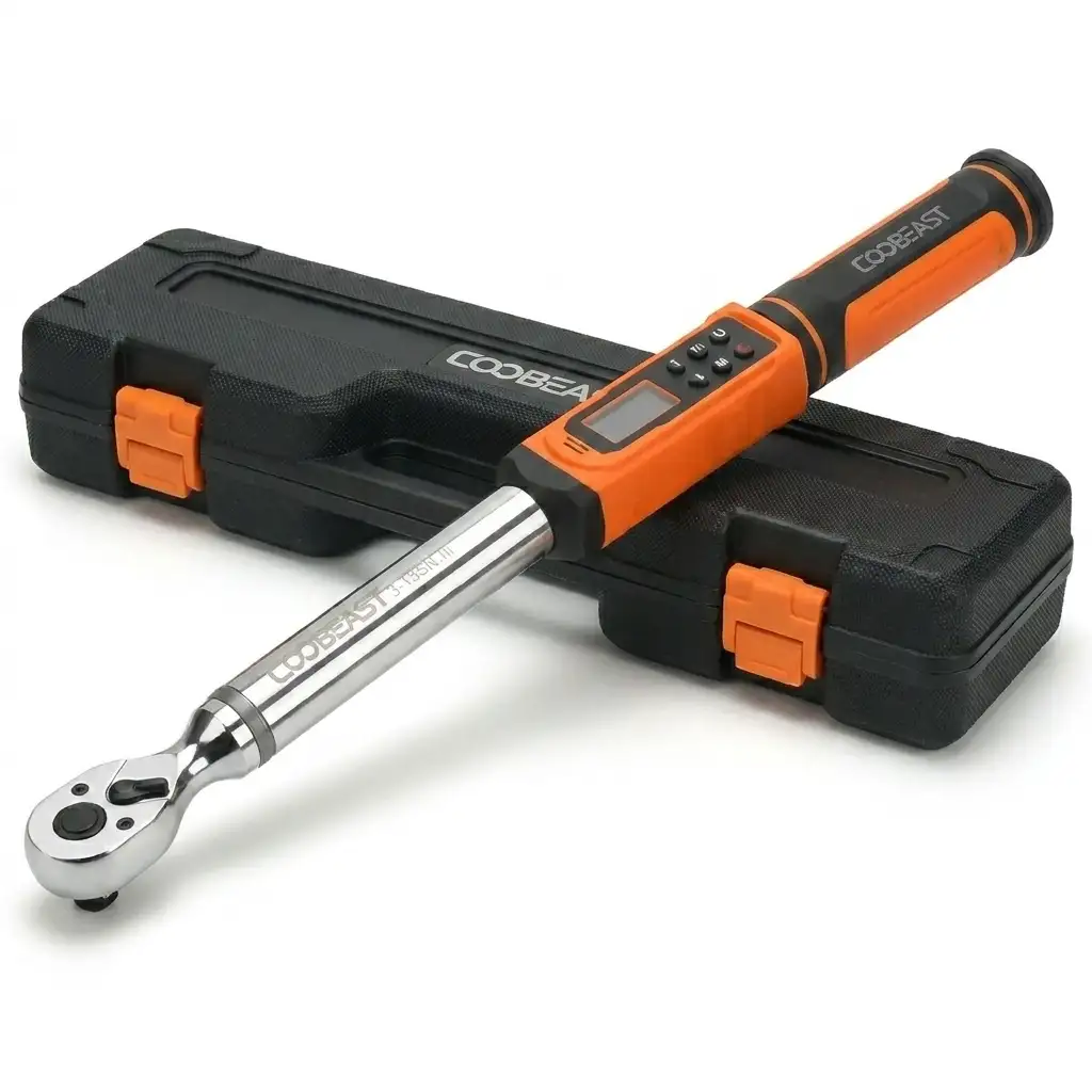 COOBEAST digital torque wrench 3/8 drive with LED display